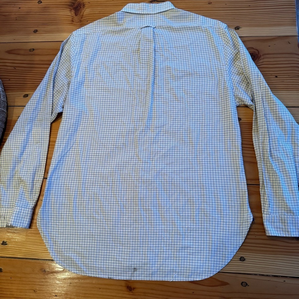 Men's Checkered Shirt RRL Ralph Lauren Rugby Buttondown - Picture 3 of 6